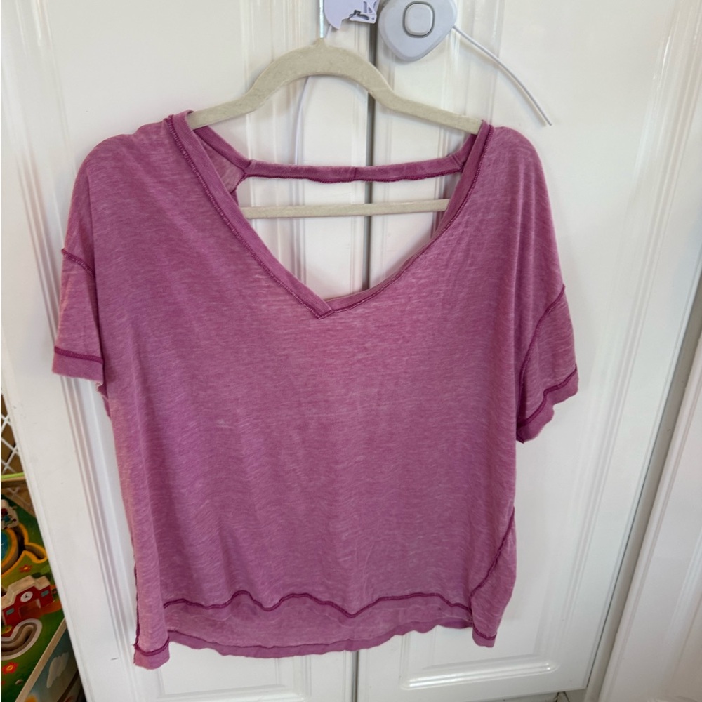 We The Free Mauve Short Sleeve Tee